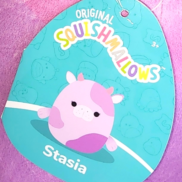 STASIA 🐄 Purple & Pink Sea Cow Original Squishmallow by Kelly Toy ☆》NWT《☆ - Picture 3 of 8